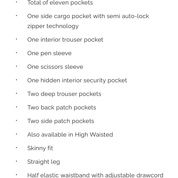 EUC Figs Scrubs *Yola Skinny Pants-Dark space Grey - Picture 5 of 5